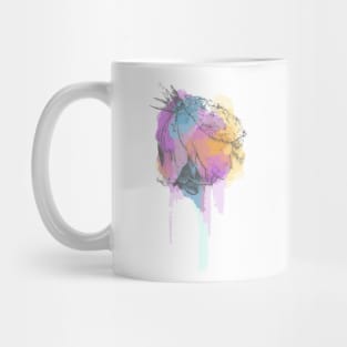 Watercolor Rose in Rain Mug